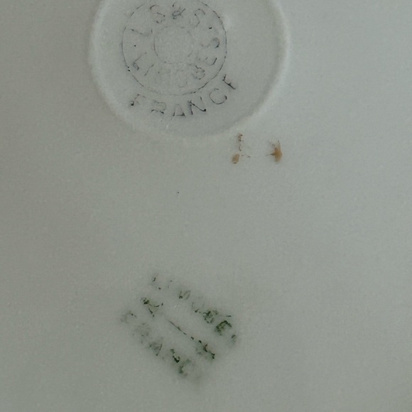 VTG Limoges France Courting Couple Scene Decorative Gold Trim Plates Set of 3 - Picture 8 of 8